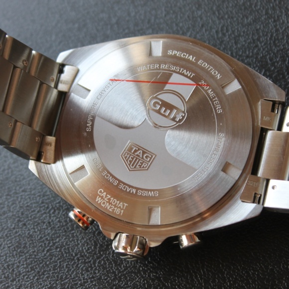 New Tag Heuer Formula 1 Mens Watch CAZ101AT.BA0842 Gulf Oil X Blue Orange F1 SS - Picture 8 of 16